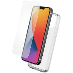 BigBen Handy-Cover Tasche+Glas für iPhone 14 transparent