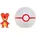 Jazwares Pokémon Clip n Go Poké Balls Magby Premierball 5 cm