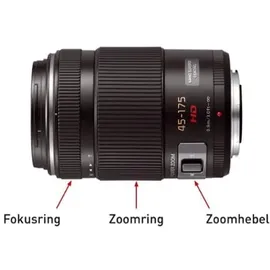 Panasonic Lumix G X Vario PZ 45-175 mm F4,0-5,6 ASPH. O.I.S schwarz
