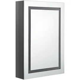 vidaXL LED-Spiegelschrank 50 cm grau