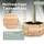 holz4home Pflanzkübel 6-eckig S 40 x 40 x 40 cm Braun