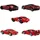 Hot Wheels JLN12 - Ferrari 5er-Pack mehrfarbig 1:64