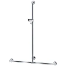 Keuco Plan Care Duschhandlauf mit Brausestange Aluminium silber-eloxiert 682/1263 mm