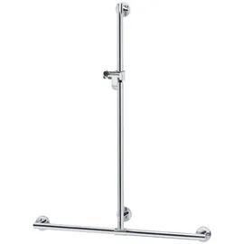 Keuco Plan Care Duschhandlauf mit Brausestange Aluminium silber-eloxiert 682/1263 mm