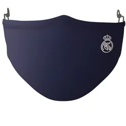 Wiederverwendbare Stoff-Hygienemaske Real Madrid C.F. Erwachsener Blau