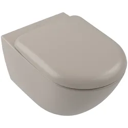 WC „Antao“ 37 × 35,5 × 56 cm in Almond mit CeramicPlus, ohne Spülrand