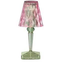 Kartell - Battery Portable Tischleuchte IP54 Rosa Grün