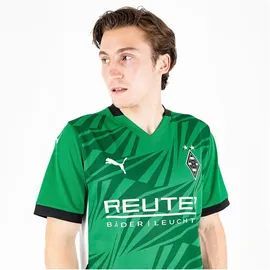 Puma Borussia Mönchengladbach Auswärtstrikot 2024/25 mit Sponsor Herren 07 archive green/white L