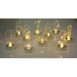 Geburtstagskerze Zahlen LED 0-9 49159