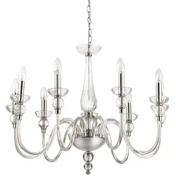 Ideal Lux Kronleuchter DOGE SP9, 9-flammig, E14, transparent IDEA-044453