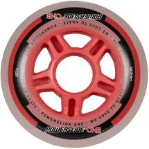 Powerslide One 4 Units Rad / Milky / Red - 80; mm / 82A;
