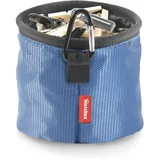 Metaltex Wäscheklammerbeutel mit Karabinerhaken Blau/Grau 15 x 15 cm