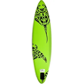 vidaXL Aufblasbares Stand Up Paddle Board Set 305x76x15 cm Grün