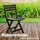 BigDean Gartenstuhl 40 x 40 x 43 cm anthrazit klappbar