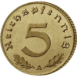 Drittes Reich 5 Reichspfennig 1936-1939