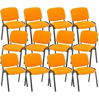 CLP 12er Set Besucherstuhl Ken Stoff I Stapelstuhl Mit