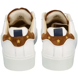 Pantofola d'Oro Elba Low White/Cognac Größe EU 45 - Weiß