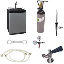 ich-zapfe Zapfanlage Komplettset für Cold Brew Kaffee 50, Fasskühlschrank und Stickstoff Zapfsystem
