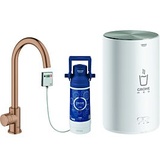 Grohe Red Mono C-Auslauf Set M warm sunset gebürstet (30085DL1)