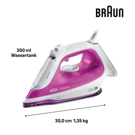 Braun TexStyle 5 SI 5225 PU Weiß/Pink