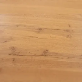 Sam Esstisch Baumkante Holz-Optik Wildeiche 120 x 80 U-Gestell weiß JOSY