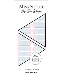 Miss Sophie 20 UV Gel Wraps Nageldesign Melt For You Weiss 