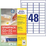 Avery Zweckform Etiketten weiß 45,7 x 21,2 mm