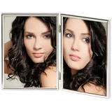 WALTHER+ DESIGN Chloe Portraitrahmen silber 13x18 cm 2er Set