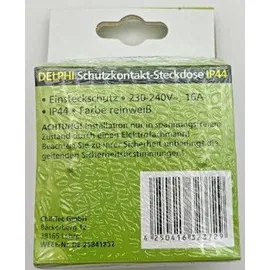 ChiliTec Gartensteckdose IP44 Weiß 2 St.