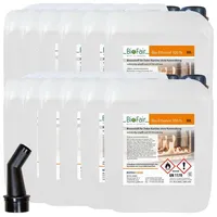 BioFair Bioethanol - 100% Reiner Brennstoff - Bioethanol für Bioethanolkamin, Ethanol Tischkamin, Wandkamin Indoor - 12 x 10 Liter