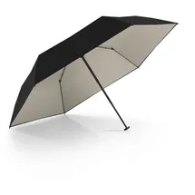 Doppler Taschenschirm zero99 Ultra Sun in Simply Black Ivory UV | Leichter kleiner Regenschirm, | Mini-Regenschirm | UV-Schutz