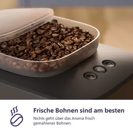 Philips Baristina Espressomaschine BAR308/60 Schwarzgrau inkl. Milchaufschäumer