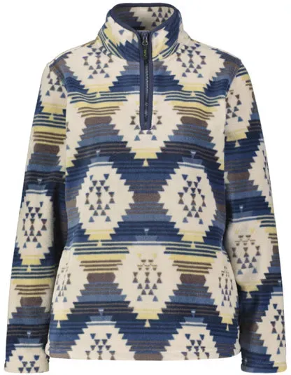 Meru Maia W - Fleecepullover - Damen - Blue/Beige - I50 D44