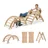 Relaxdays Kletterdreieck 3 in 1 Holz Braun