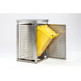Proregal Mülltonnenbox 115 x 67,5 x 62,5 cm silber