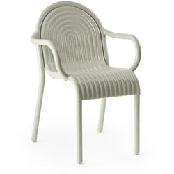 Tom Dixon - Groove Gartenarmlehnstuhl, putty