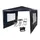 Relaxdays Pavillon 3 x 3 m inkl. 2 Seitenteile Blau