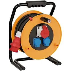 Brobusta CEE 1 IP44 Industrie-/Baustellen-Kabeltrommel, Spezialgummi-Kabel 40m