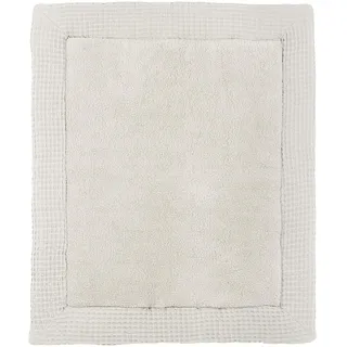 Meyco Laufgittereinlage Teddy, Baby Laufstall Einlage (Krabbelmatte für Babys, Spielmatte für Laufstall, 100% Baumwolle, 80 x 100 cm), Greige