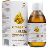 NaturPlanet Aura Herbals Omega-3 (370 DHA) + D3 4000 mcg 90 Kautabletten Vitamin D Forte 4000IU 60 Kapseln