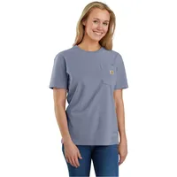 CARHARTT Workwear Pocket Damen T-Shirt, grau-blau, Größe L