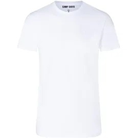 Camp David T-Shirt CAMP DAVID "2er Pack", Herren, Gr. M, weiß, 95% Baumwolle, 5% Elasthan, Shirts T-Shirt