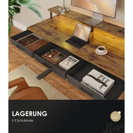 luxuskollektion Elektrischer Schreibtisch mit Schubladen 120cm