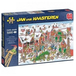 JUMBO Verlag Puzzle »Santa's Village von Jan van Haasteren, Puzzle, 5000 Teile«, Puzzleteile