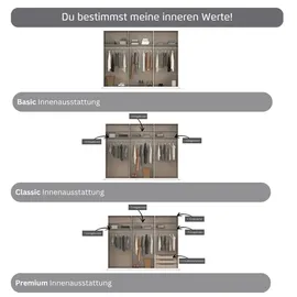 Rauch Wäscheschrank Avola 271 x 229 x 54 cm Weiß/Schwarz