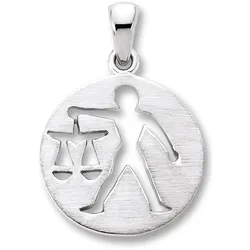 Sternzeichen-Anhänger ONE ELEMENT "Waage Sternzeichen Anhänger aus 925 Silber", silber, Schmuckanhänger, Damen, Waage, Silber 925 (Sterlingsilber), Damen Silber Schmuck Waage