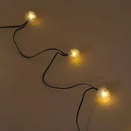 Draper esotec Solar Deko-Lichterkette mit 30 Pusteblumen Blumen wetterfest 102185 - Weiß/Schwarz