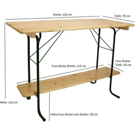 DEGAMO Stehtisch Bamberg 70 x 113 cm Kiefer beige