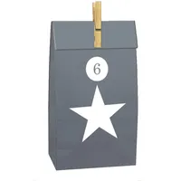 Spetebo Adventskalender Bastelset Stern in grau
