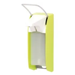 ingo-man® plus IMP Seifen-/Desinfektionsmittelspender 1418092 , Farbe: leuchtgelb, mit kurzem Bedienhebel, E P/25
